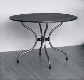 Moderní kovový kulatý stůl průměr 105 cm Oskar