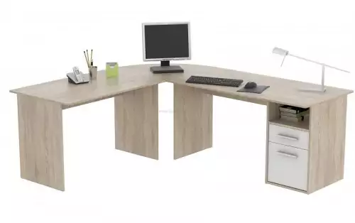 Dva stoly v jednom rohové provedení velká pracovní plocha BARRY.