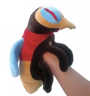 Roztomilý maňásek o rozměru 35 cm Pavouk