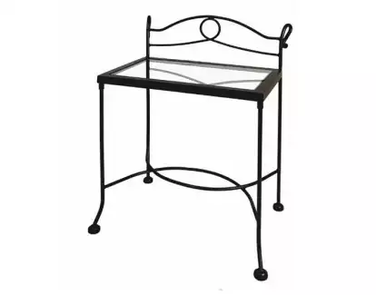 Noční stolek se skleněnou deskou Mateo