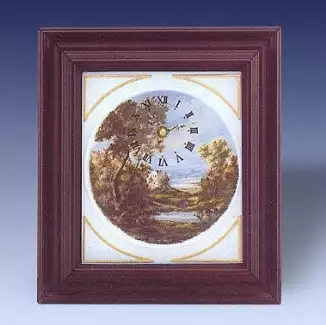 Dekorativní a ozdobný porcelán o výšce 20 cm Nástěnné hodiny - podzim