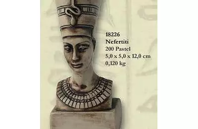 Historická porcelánová figura o výšce 12 cm Nefertiti
