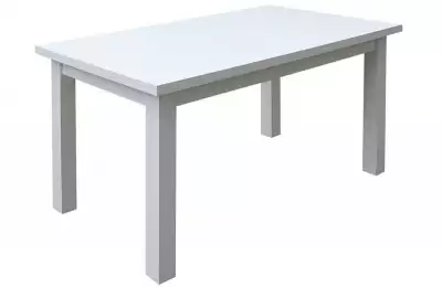 Bílý lesklý rozkládací stůl Nikolaj