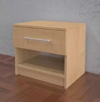 Noční stolek 1 šuplíkový 50 x 50 x 39 cm s ÚP Ota