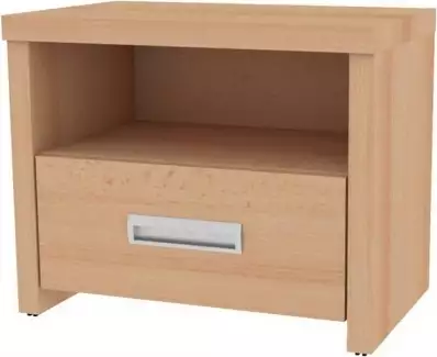 Noční stolek tuplovaný se spodní zásuvkou a otevřenou přihrádkou NPT 2