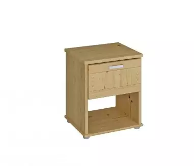 Noční stolek ze smrkového masivu se zásuvkou Montgomery