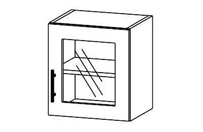 Prosklená horní skříňka do kuchyně - OH130102