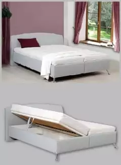 OLIVER čalouněná postel pro volně ložené matrace - Skladem