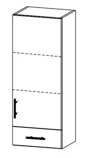 Nadstavba s bočním otevíráním a zásuvkou z 18 mm laminované dřevotřísky