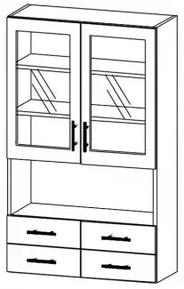 Nadstavba s prosklenou skříňkou s dlouhou životností Pepa