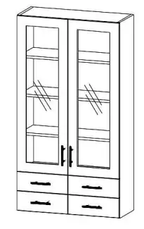 Nadstavba s proskleným otevíráním a čtyřmi šuplíky Ondřej