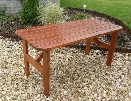 Dřevěný zahradní stůl v rozměru 150 x 69 cm ORB