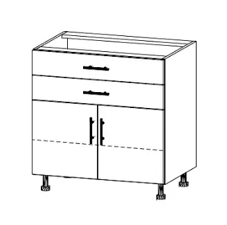 Spodní skříňka se dvěmi zásuvkami vhodná do každé místnosti Vítek