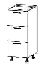 Spodní skříňka se třemi zásuvkami vhodná do ložnice Jana