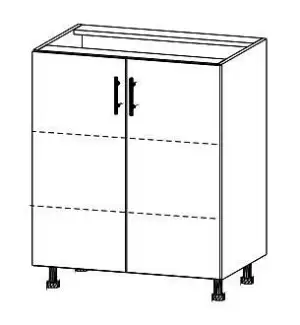 Spodní skříňka s bočním otevíráním vhodná do obýváku