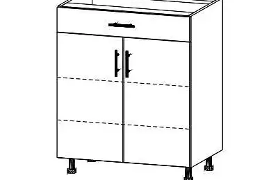 Spodní skříňka s bočním otvíráním a zásuvkou - OS460203