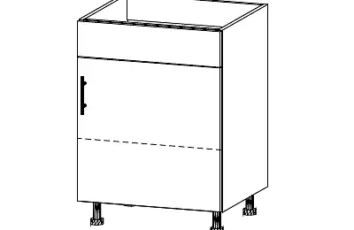 Skříňka s místem pro dřez s bočním otvíráním - OSD245102