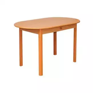 Oválný jídelní stůl 120x70 s ABS hranou,  JS 601 skladem!
