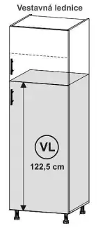 Potravinová skříň se zády vyrobeny ze 4 mm MDF desky Alex