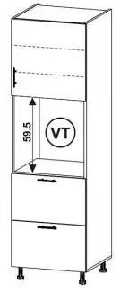 Potravinová skříň s plastovými nožičkami o výšce 10 cm Petr