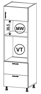 Potravinová skříň s rektifikačními nožkami o výšce 10 cm Ondřej