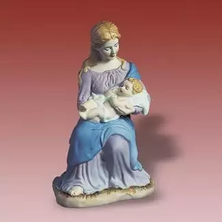 Originální ozdobný porcelán vážící 1,2 kg Panenka Marie