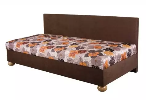 Čalouněná válenda s čelem, úložným prostorem a masivními nožkami Pavel, skladem!!