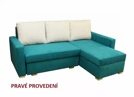 Praktická rohová sedací souprava s rozkladem a ÚP Pavla - AKCE