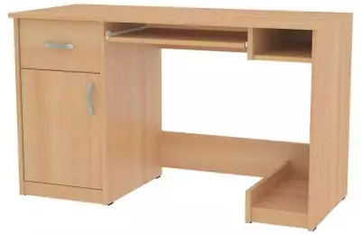 Počítačový stůl se zásuvkou, skříňkou, výsuvem pro klávesnici a místem pro PC bednu PC 05