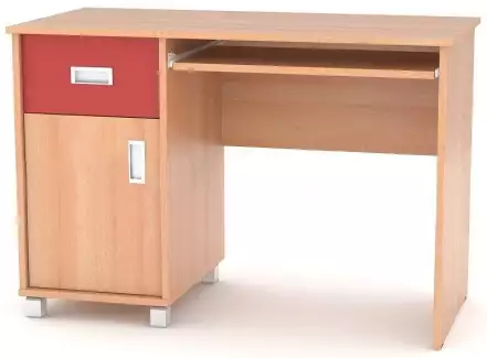 PC stůl včetně zásuvky a skříňky s plnými dvířky PHP 2