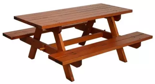 Pivní lavice se stolem v jednom - smrkové dřevo
