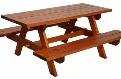 Pivní lavice se stolem v jednom - smrkové dřevo
