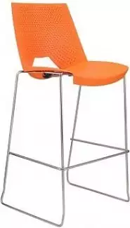 Plastová barová židle s kovovou konstrukcí Lucky
