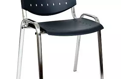 Jednací židle s plastovým perforovaným sedákem a opěrákem Niki