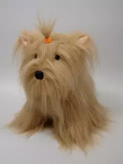 Plyšový pes Niky s dlouhou srstí 35 cm