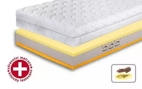 Pohodlná 5-zónová ergonomická zdravotní matrace Jana z Visco/PUR pěny