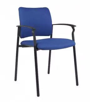 Konferenční židle s područkami a čalouněným sedákem a opěrákem Robin