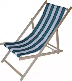 Pohodlné rozkládací plážové lehátko bez područky s vyměnitelným potahem - SILNÁ KONSTRUKCE