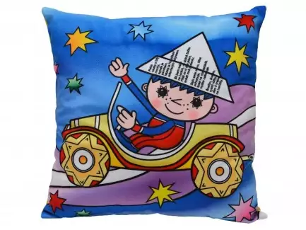 Měkoučký polštář Večerníček autíčko