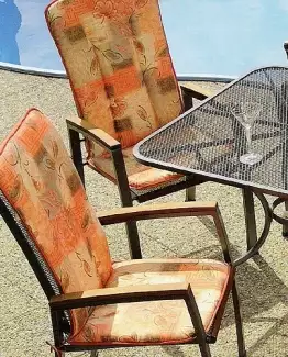 Polstr na židli vysoký rovný