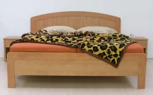 Moderní dvojlůžko Monika s romantickým obloukovým čelem - různé rozměry AKCE