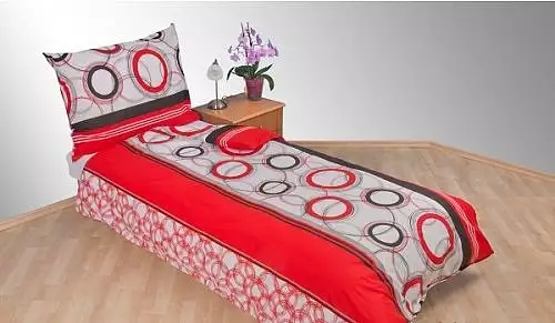 Povlečení bavlna Planety červenočerné