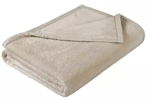 Kvalitní přikrývka Micro béžová ze 100% polyesteru