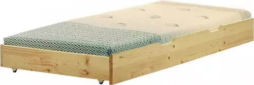 Přistýlka pod jednolůžko smrkový masiv, včetně roštu