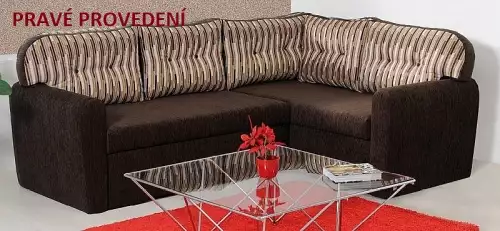 Rohová sedací souprava s rozkladem pro každodenní spaní Prosper
