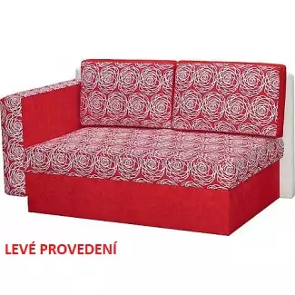 Malý dvojsedák s rozkladem na lůžko s úložným prostorem Radovan