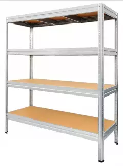 Vysokozátěžový kovový regál Rex do skladu s nosností až 600 kg