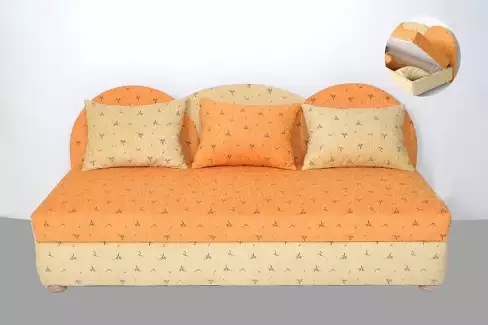 Rozkládací otoman Ríša s úložným prostorem