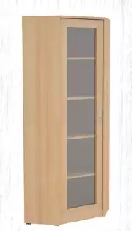 Rohová skříň proskleným dvířkem RK 8