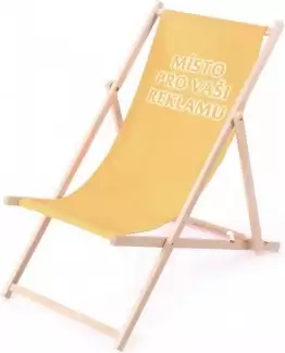 Rozkládací reklamní plážové lehátko bez područky s vyměnitelným potahem